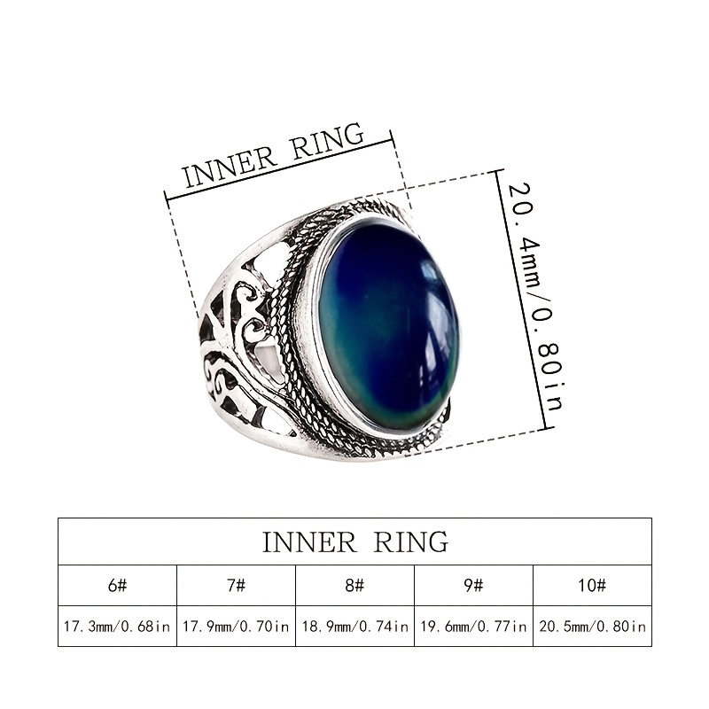 Retro Western Style Hollow Ring with Synthetic Zirconia